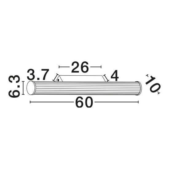 Applique per bagno moderna lineare oro led 14w cct 3000k 4000k 60cm