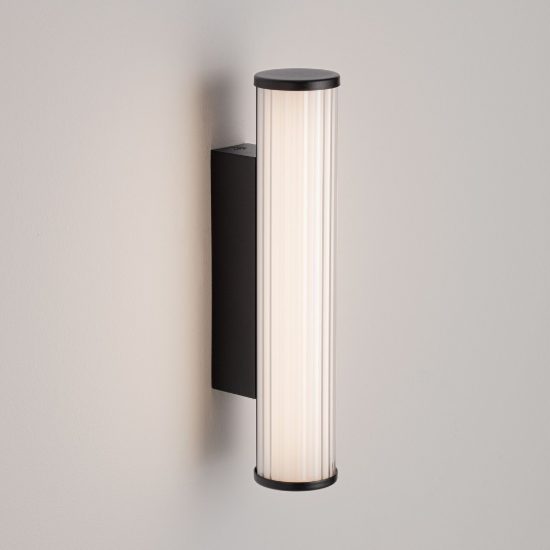 Applique per bagno moderna lineare nero led 7w cct 3000k 4000k