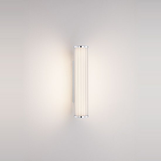 Applique per bagno moderna lineare cromo led 7w cct 3000k 4000k