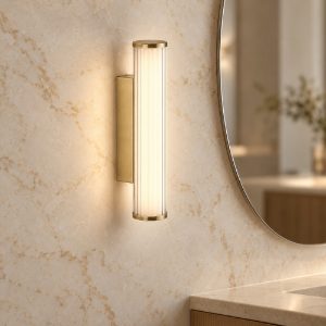 Applique per bagno moderna lineare oro led 7w cct 3000k 4000k
