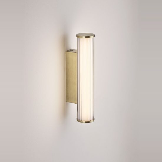 Applique per bagno moderna lineare oro led 7w cct 3000k 4000k