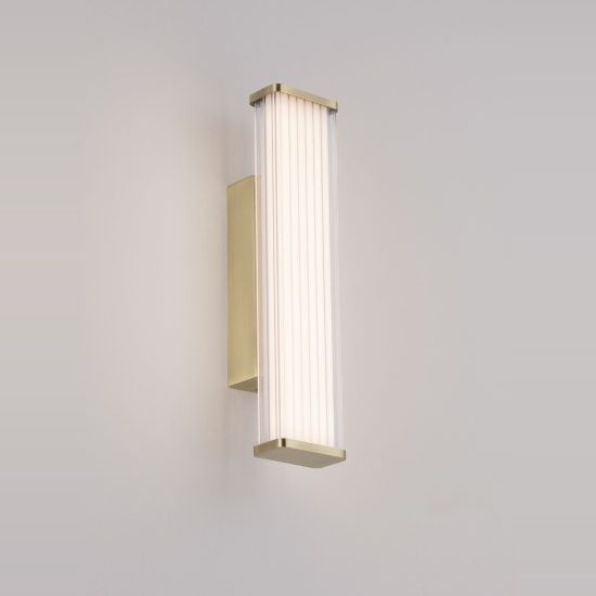 Applique per specchio da bagno moderna lineare oro led 7w cct 3000k 4000k 7cm