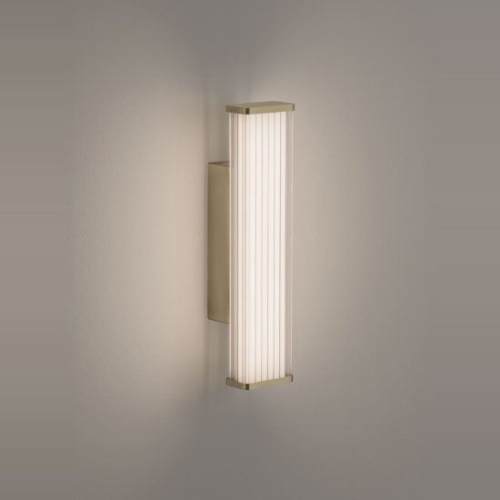 Applique per specchio da bagno moderna lineare oro led 7w cct 3000k 4000k 7cm