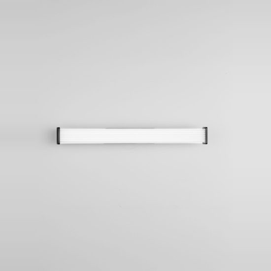 Applique per bagno moderna lineare nera led 17w cct 3000k 4000k 60cm