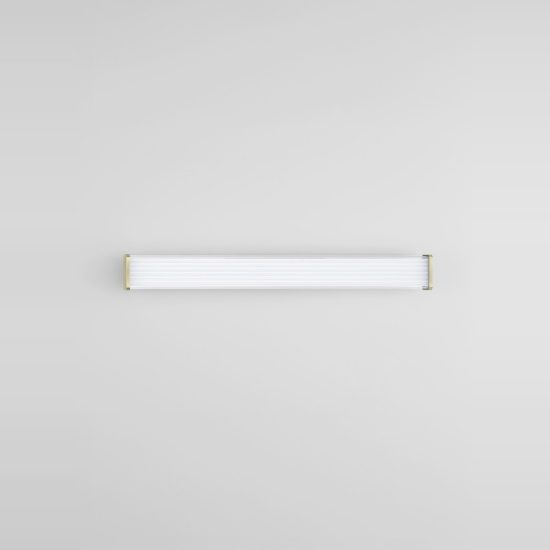 Applique per specchio da bagno moderna lineare oro led 17w cct 3000k 4000k 60cm