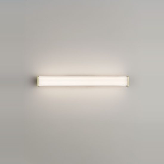 Applique per specchio da bagno moderna lineare oro led 17w cct 3000k 4000k 60cm
