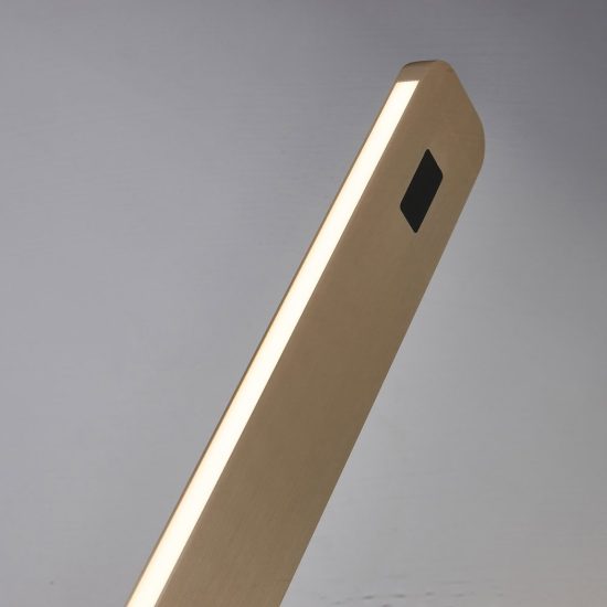 Lampada da terra piantana moderna champagne led 50w cct 2700k 4000k 5000k dimmerabile con sensore