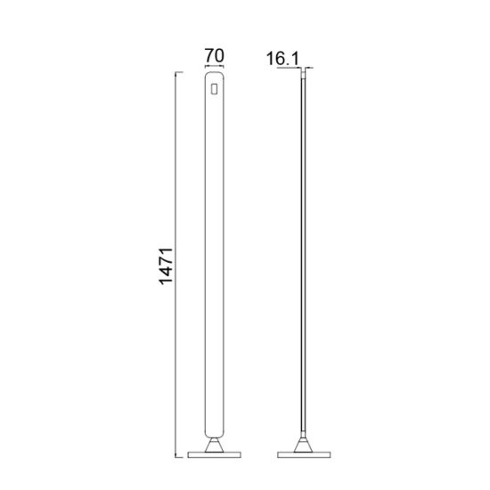 Lampada da terra piantana moderna champagne led 50w cct 2700k 4000k 5000k dimmerabile con sensore
