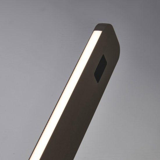 Piantana led 50w cct 2700k 4000k 5000k dimmerabile con sensore per salotto grigio spazzolato