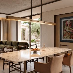 Lampadario a sospensione lineare champagne per soggiorno led 90w 3000k sensore apertura elettronica