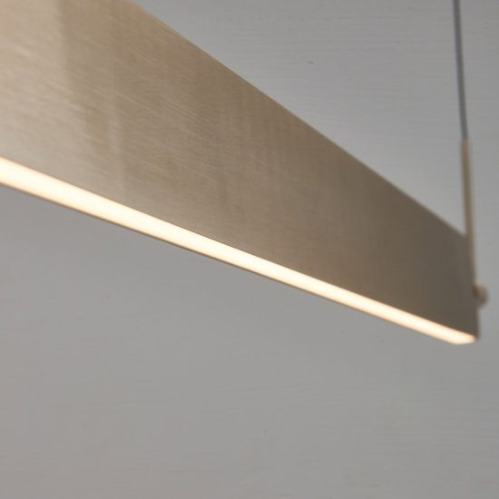 Lampadario a sospensione champagne chiaro per soggiorno led 50w cct 2700k 5000k dimmerabile