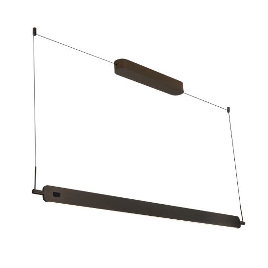 Lampadario a sospensione led 50w cct 2700k 5000k dimmerabile con sensore grigio spazzolato per tavolo