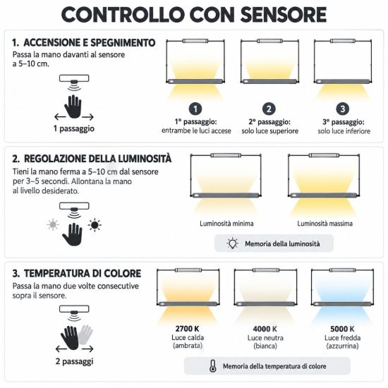 Lampadario a sospensione champagne chiaro per soggiorno led 40w cct 2700k 5000k dimmerabile con sensore