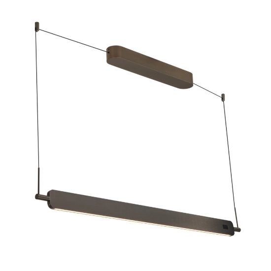Lampadario a sospensione led 40w cct 2700k 5000k dimmerabile con sensore grigio spazzolato