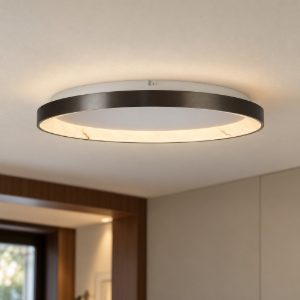 Plafoniera led 38w cct 2700k 5000k dimmerabile con telecomando grigio scuro