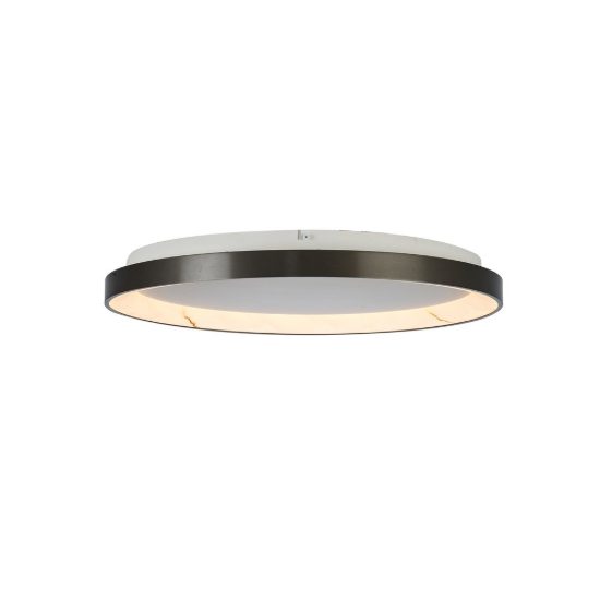 Plafoniera led 38w cct 2700k 5000k dimmerabile con telecomando grigio scuro