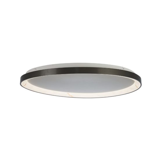 Plafoniera led 58w cct 2700k 5000k 78cm dimmerabile con telecomando grigio scuro