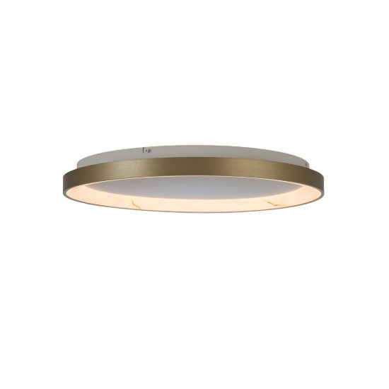 Plafoniera led 38w cct 2700k 5000k 58cm dimmerabile con telecomando champagne