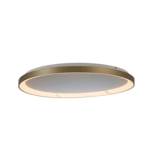 Plafoniera led 58w cct 2700k 5000k dimmerabile con telecomando champagne