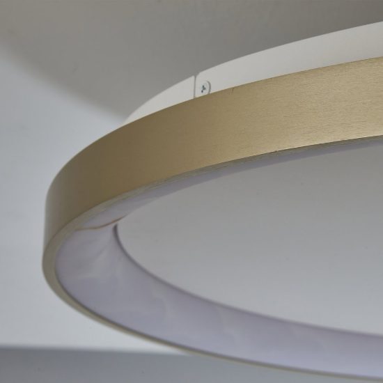 Plafoniera led 58w cct 2700k 5000k dimmerabile con telecomando champagne
