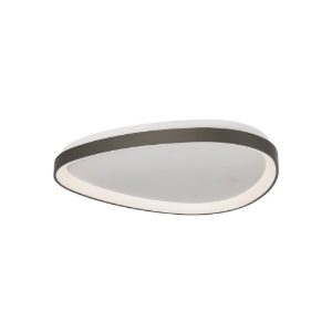 Plafoniera led 38w cct 2700k 5000k dimmerabile con telecomando grigio scuro