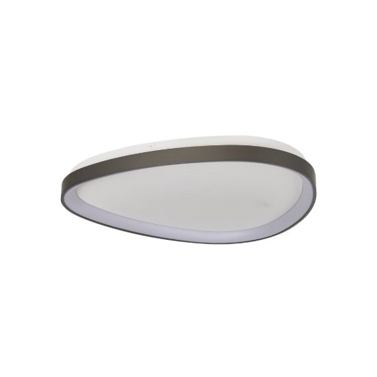 Plafoniera led 38w cct 2700k 5000k 62cm dimmerabile con telecomando grigio scuro