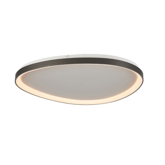 Plafoniera led 58w cct 2700k 5000k dimmerabile con telecomando grigio scuro