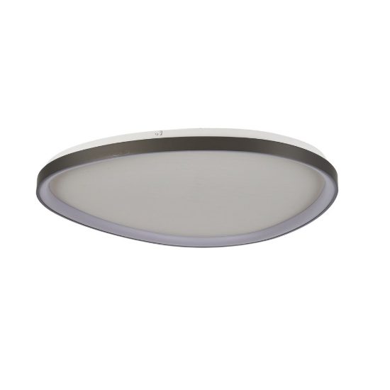 Plafoniera led 58w cct 2700k 5000k dimmerabile con telecomando grigio scuro