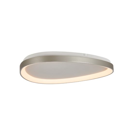 Plafoniera led 38w cct 2700k 5000k 62cm dimmerabile con telecomando argento