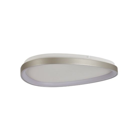 Plafoniera led 38w cct 2700k 5000k 62cm dimmerabile con telecomando argento