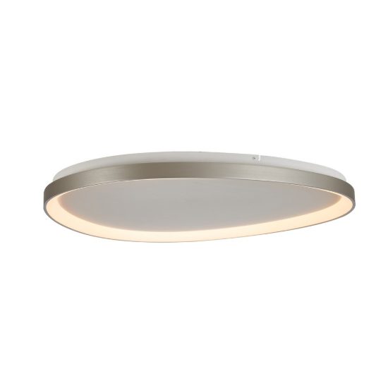 Plafoniera led 58w cct 2700k 5000k dimmerabile con telecomando argento