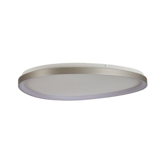 Plafoniera led 58w cct 2700k 5000k dimmerabile con telecomando argento