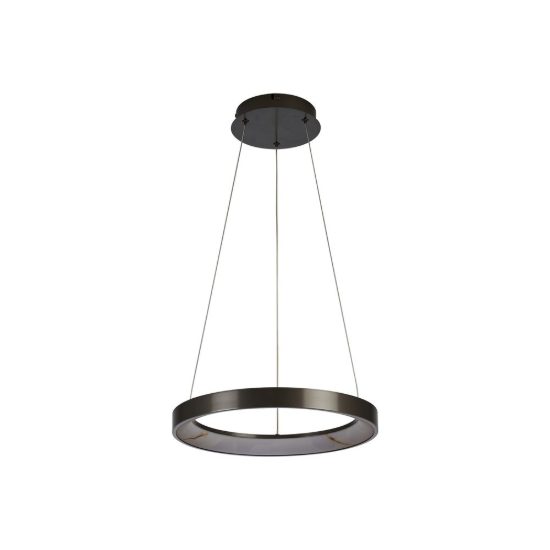 Lampadario a sospensione led 28w cct 2700k 5000k dimmerabile con telecomando grigio scuro per sala da pranzo