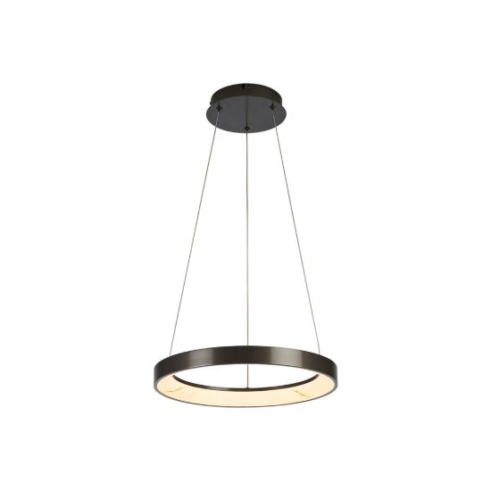 Lampadario a sospensione led 28w cct 2700k 5000k dimmerabile con telecomando grigio scuro per sala da pranzo