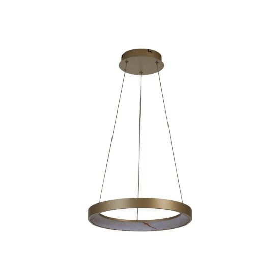 Lampadario a sospensione led 28w cct 2700k 5000k dimmerabile con telecomando champagne per soggiorno