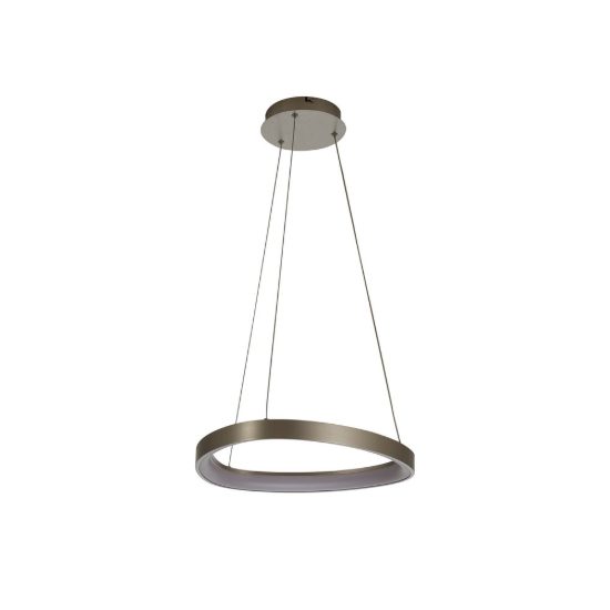 Lampadario a sospensione led 28w cct 2700k 5000k dimmerabile per salotto argento