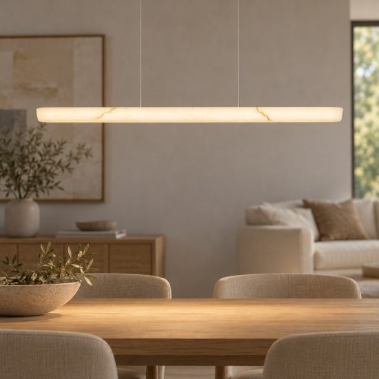 Lampadario a sospensione led 46w cct 2700k 5000k dimmerabile con telecomando grigio scuro per sala da pranzo
