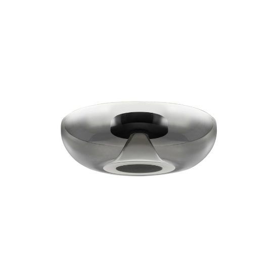Plafoniera design moderna per ingresso nera vetro led 13w 3000k 40cm