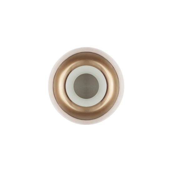 Applique tonda design moderna caffè vetro per sala da pranzo led 5w 3000k 18cm