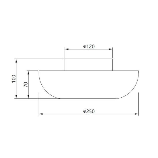 Plafoniera design moderna porpora vetro led 9w 3000k 25cm per ingresso