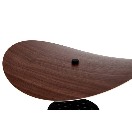 Lampada da tavolo noce nero per sala da pranzo led 12w cct 2700k 5700k dimmerabile