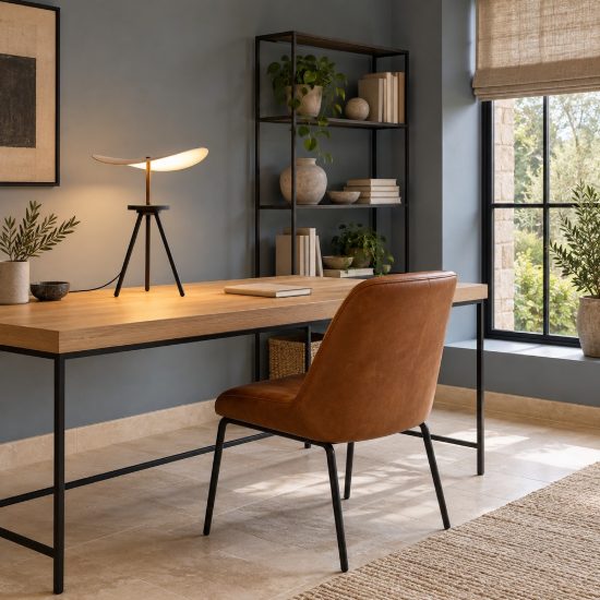 Lampada da tavolo noce nero per sala da pranzo led 12w cct 2700k 5700k dimmerabile