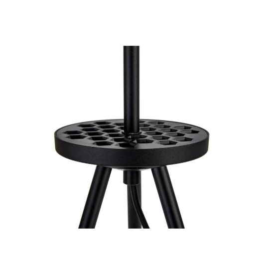 Lampada da tavolo noce nero per sala da pranzo led 12w cct 2700k 5700k dimmerabile