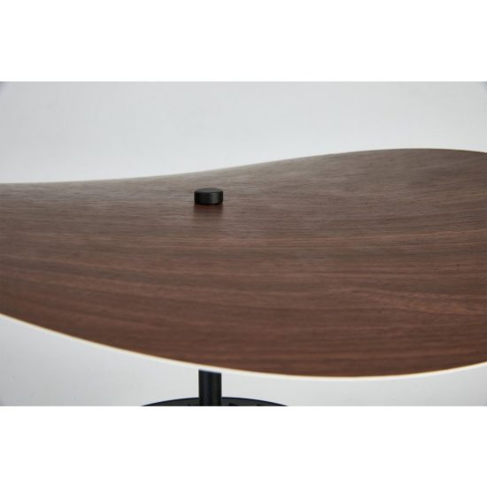 Lampada da tavolo noce nero per sala da pranzo led 12w cct 2700k 5700k dimmerabile