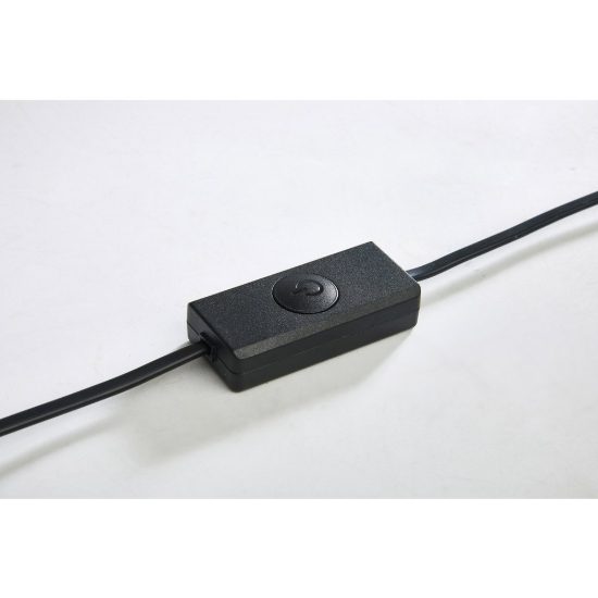 Lampada da tavolo noce nero per sala da pranzo led 12w cct 2700k 5700k dimmerabile