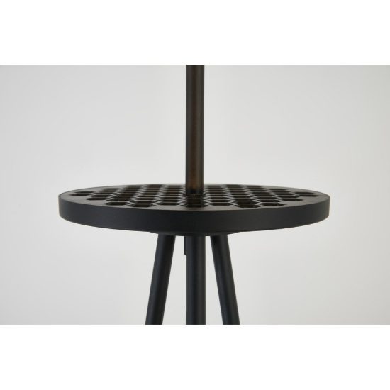 Piantana noce nero per sala da pranzo led 18w cct 2700k 5700k design moderna