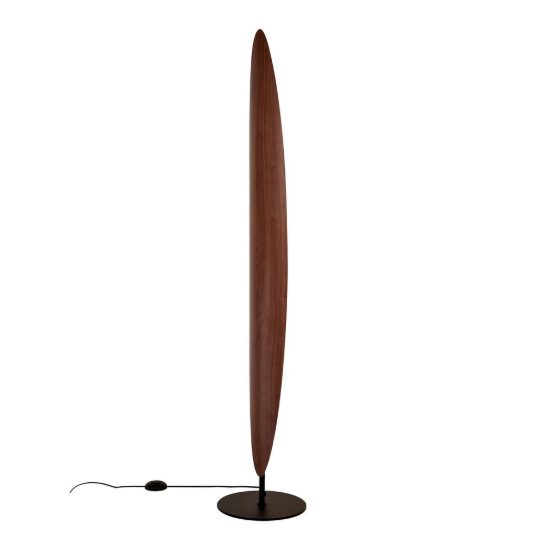 Piantana noce nero per sala da pranzo led 40w cct 2700k 5700k design moderna
