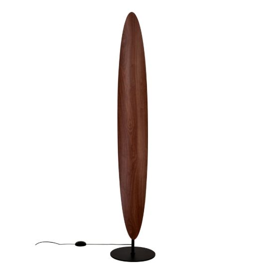 Piantana noce nero per sala da pranzo led 40w cct 2700k 5700k design moderna