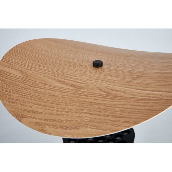 Lampada led 12w cct 2700k 5700k dimmerabile da tavolo per salotto faggio nero