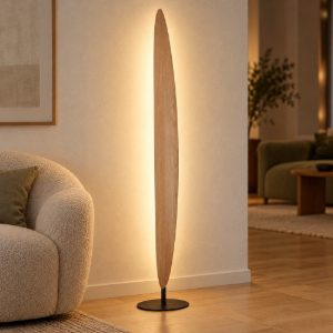 Piantana led 40w cct 2700k 5700k dimmerabile per salotto faggio nero